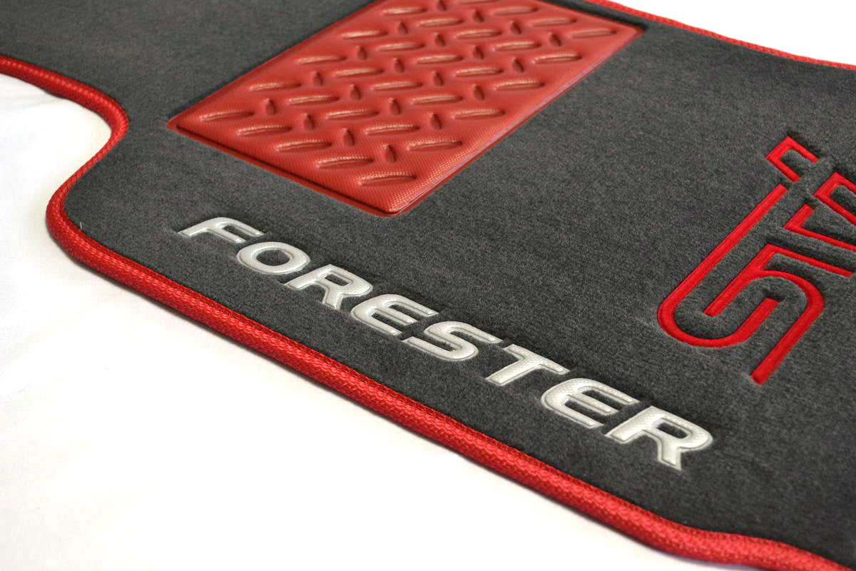 Alfombrillas De Coche Velour Para Mitsubishi ASX II (desde 2023) – Tela, Color Rojo, Set Completo | Ajuste Perfecto, 7 Mm Grosor