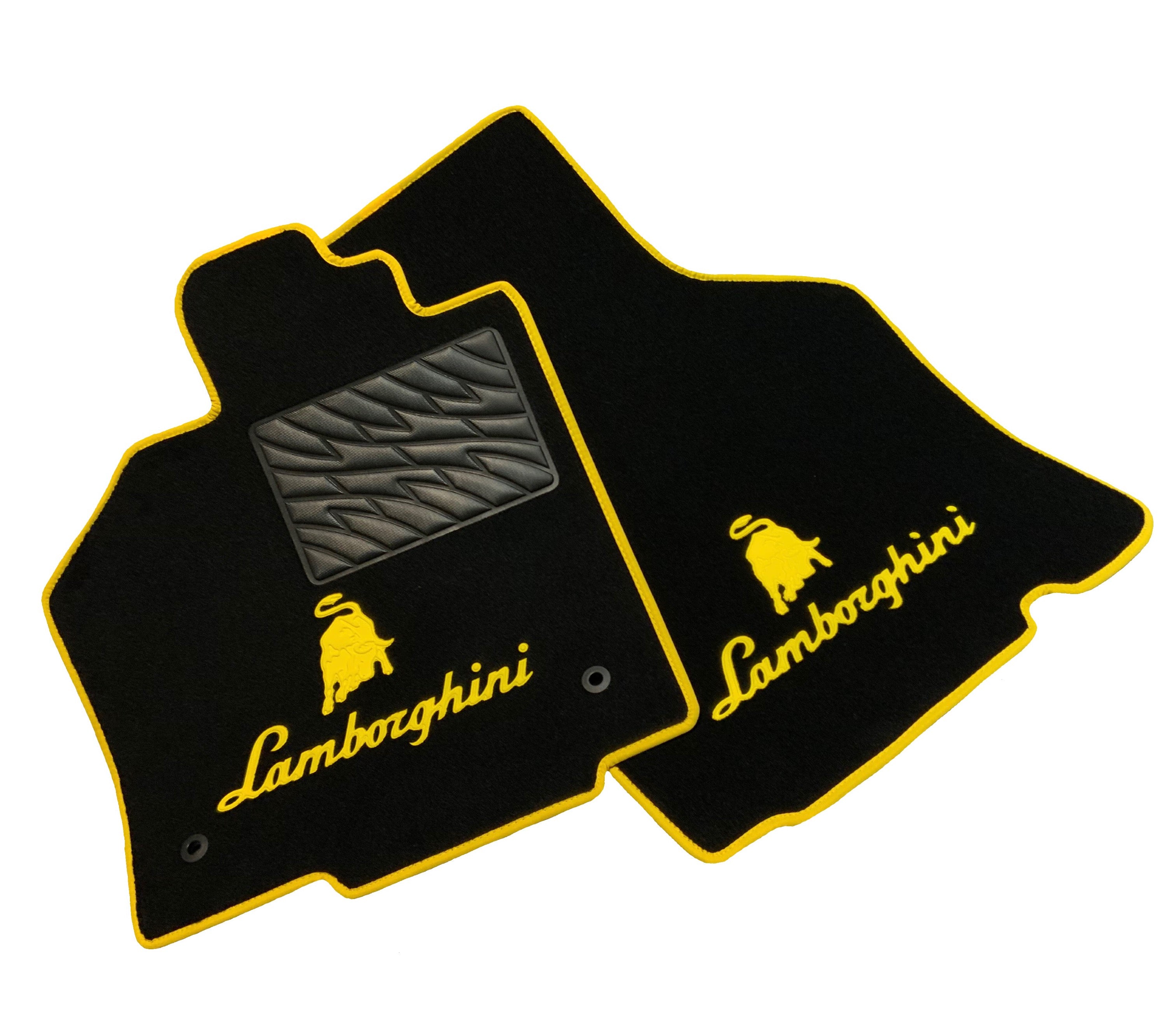 FIAT 500 & 126 KIT 4 PEZZI TAPPETINI LOGO FIAT BORDO GIALLO FIAT 500 & 126 KIT 4 PEZZI TAPPETINI LOGO FIAT BORDO GIALLO